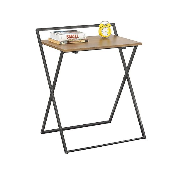 SoBuy Schreibtisch klappbar für Home-Office Vintagebraun-schwarz FWT88-F günstig online kaufen