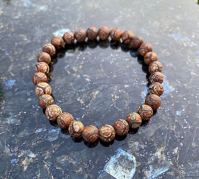 NAHLE Armband Tibet Achat Naturstein Armband günstig online kaufen