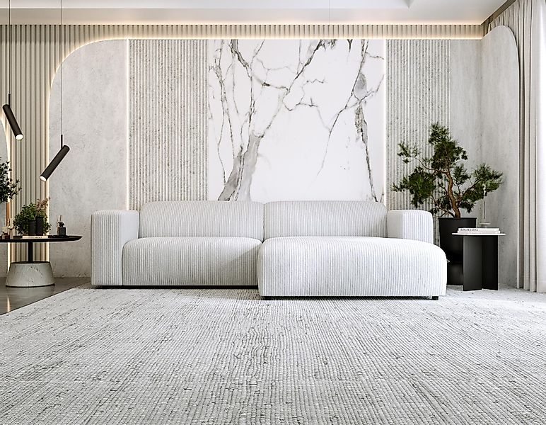 MKS MÖBEL Ecksofa PASADENA, Set, Wellenfedern, günstig online kaufen