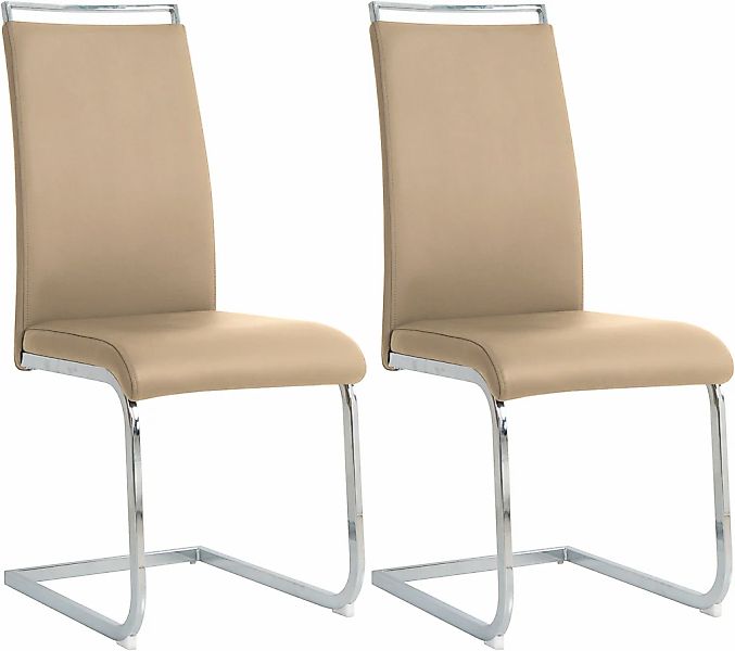 INOSIGN Freischwinger, (Set), 2 St., Kunstleder, mit Wellenunterfederung günstig online kaufen
