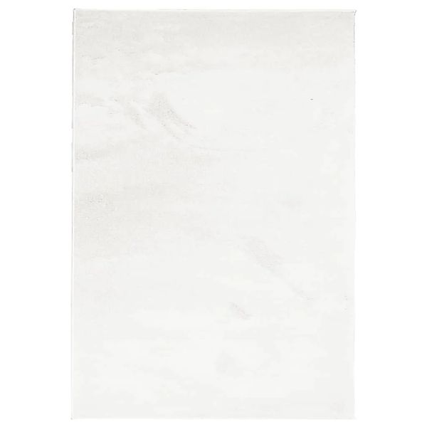 vidaXL Teppich OVIEDO Kurzflor Creme 120x170 cm 375512 günstig online kaufen