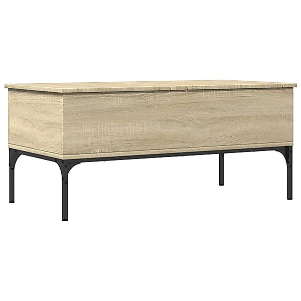 vidaXL Couchtisch Sonoma-Eiche 100x50x45 cm Holzwerkstoff und Metall 845412 günstig online kaufen