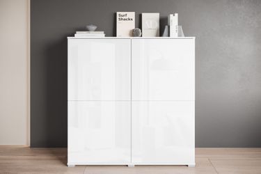 INOSIGN Highboard "Kenia, moderne grifflose Hochkommode mit 4 Türen, Breite günstig online kaufen