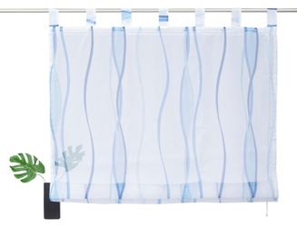 my home Raffrollo "Dimona" mit Schlaufen Transparent, Voile, Polyester günstig online kaufen
