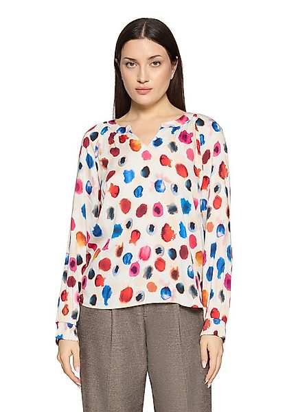 Cartoon Schlupfbluse Damen mit Raffung günstig online kaufen