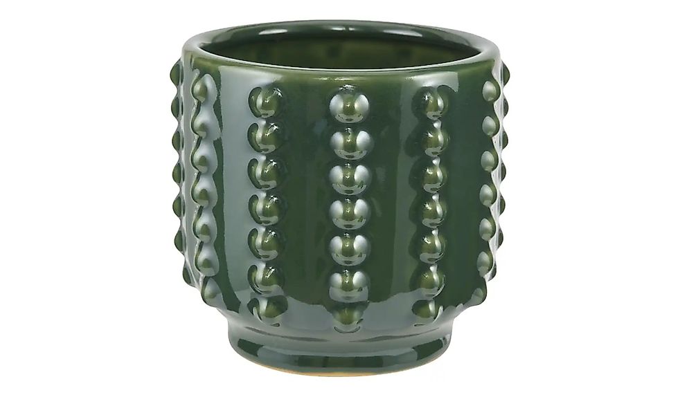 Übertopf   ¦ grün ¦ Keramik ¦ Maße (cm): H: 13,5  Ø: 14.5 Accessoires > Dek günstig online kaufen