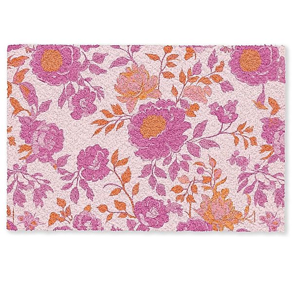 MuchoWow Fußmatte Florales Muster - Rosa günstig online kaufen