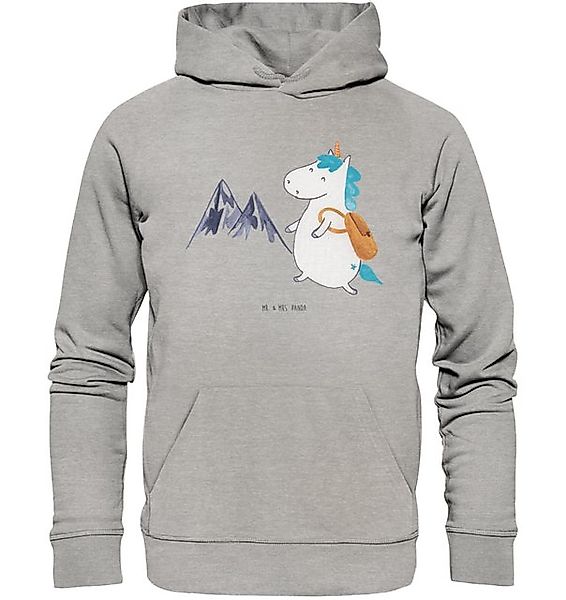 Mr. & Mrs. Panda Hoodie Größe M Einhorn Bergsteiger - Heather Grey - Gesche günstig online kaufen