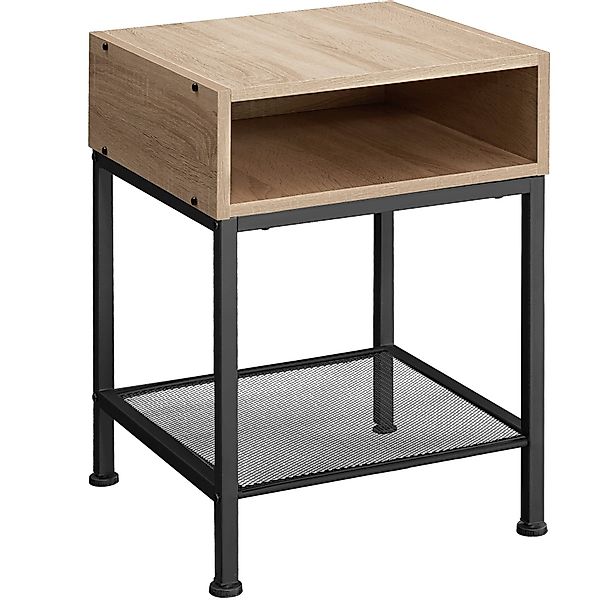 tectake Nachttisch Beistelltisch Harlow 40,5x40,5x59cm (1-St., günstig online kaufen