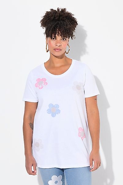 MIAMODA T-Shirt T-Shirt A-Linie 3D-Blüten mit günstig online kaufen