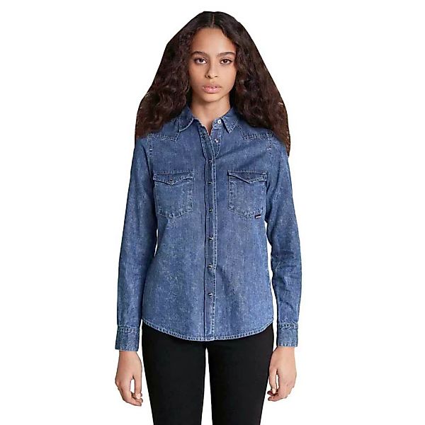 Salsa Jeans Slim Fit Baumwoll-langarmhemd L Blue günstig online kaufen