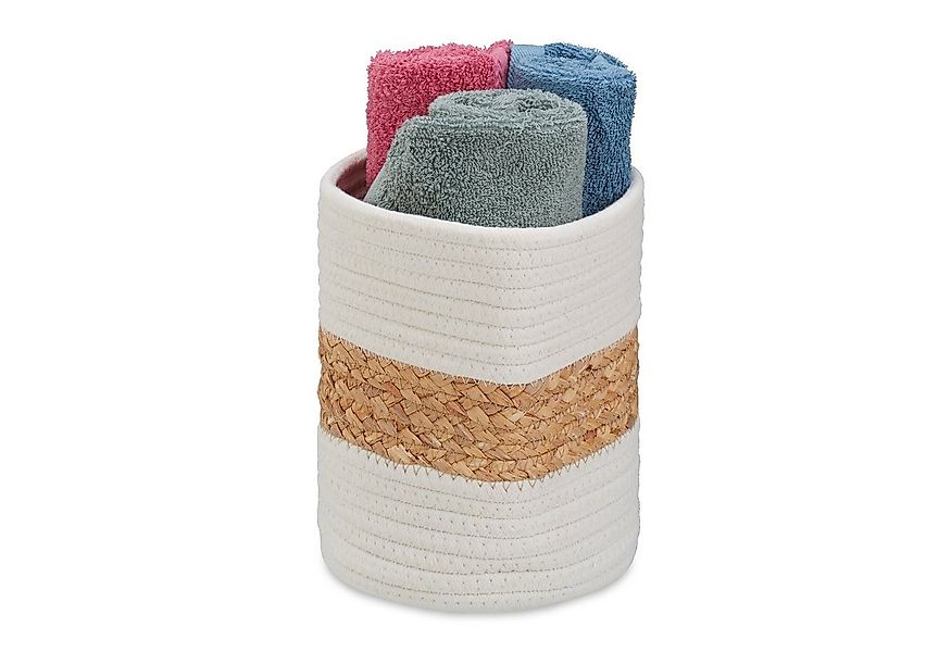 relaxdays Aufbewahrungskorb aus Baumwolle günstig online kaufen