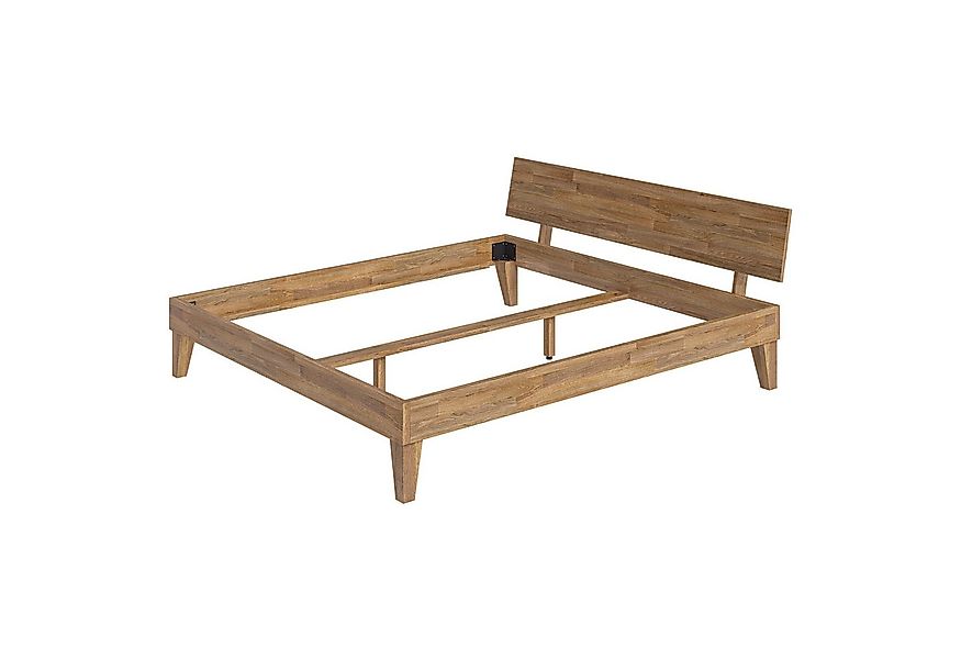 skølm Massivholzbett Asgard aus Eiche (geölt), Holzbett verfügbar in 120/14 günstig online kaufen