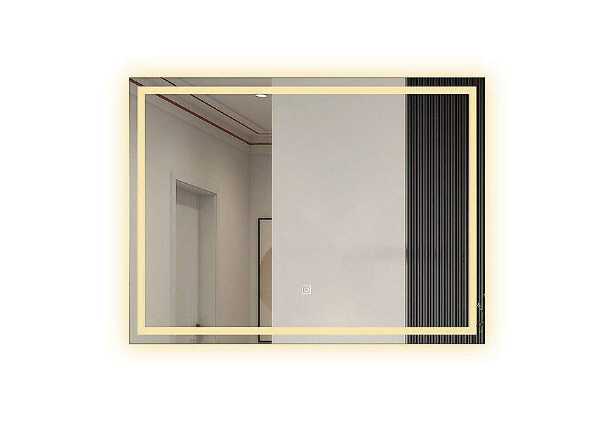 duschspa Badspiegel 50-160 cm Touch Wandschalter Warmweiß, Beschlagfrei günstig online kaufen
