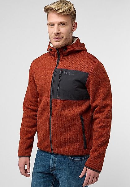Jack Wolfskin Fleecejacke "KAMINFEUER HOODED JKT M", mit Kapuze günstig online kaufen