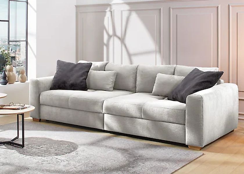 Jockenhöfer Gruppe Big-Sofa "Maxi, B: 289 cm" mit Zierkissen, Federkern günstig online kaufen