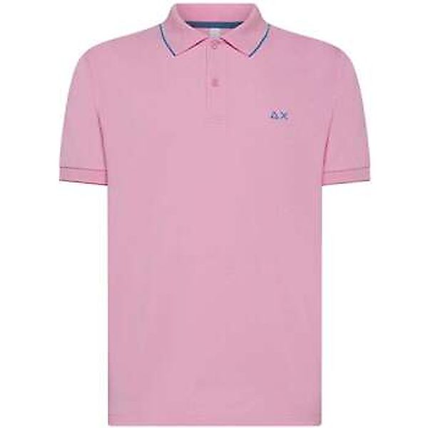 Sun68 Poloshirt Small Stripe Collar Hellrosa - Größe M günstig online kaufen