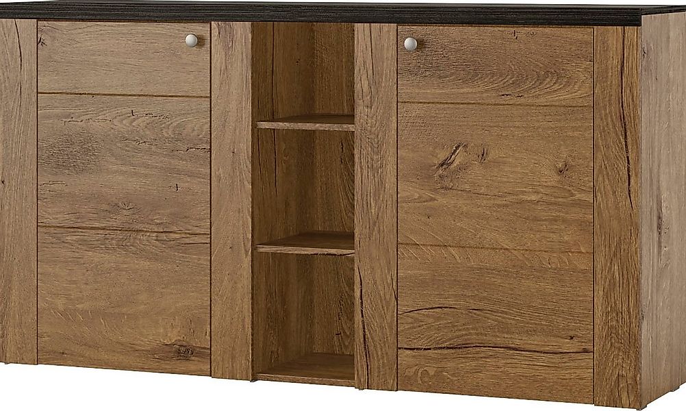 Home affaire Sideboard Larona, zeitlose Kommode mit 2 Türen, Türkommode, Br günstig online kaufen