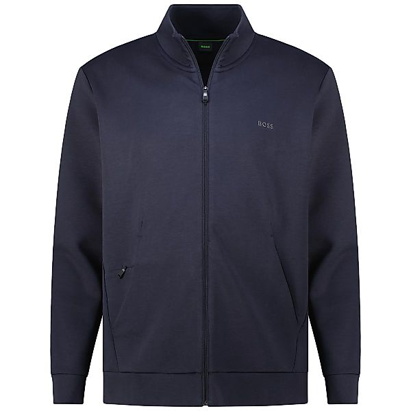 BOSS Sweatjacke mit Elasthan Farbe dunkelblau Größe: 6XL günstig online kaufen