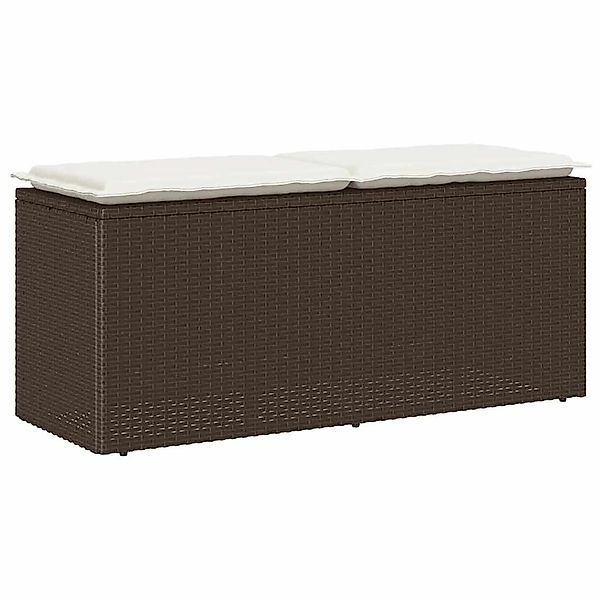 vidaXL Gartenbank Gartenbank mit Kissen Braun günstig online kaufen