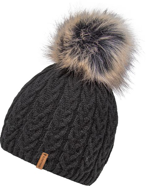 chillouts Bommelmütze "Tabea Hat" mit abnehmbarem Kunstfell-Bommel günstig online kaufen