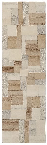 Läufer »Lola, Wolle, handgearbeitet, Patchwork Design«, rechteckig, 12 mm H günstig online kaufen