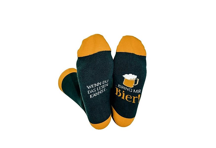 Grafik Werkstatt Socken Coole Socke mit Spruch Bring mir Bier - Grösse 41-4 günstig online kaufen