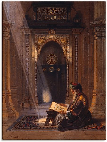 Artland Wandbild "In der Moschee." Religion 1 Stk. tlg. als Leinwandbild, P günstig online kaufen