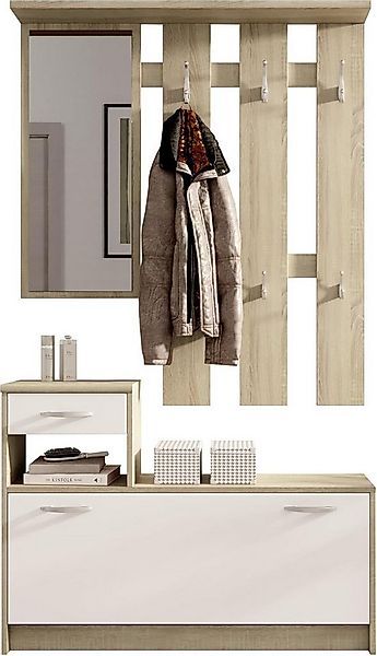 PREISBRECHER Garderoben-Set Selene, (3-St), 100 x 190 x 25 cm (B/H/T) günstig online kaufen