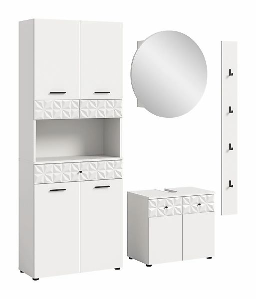 INOSIGN Badezimmer-Set "VICENZA, TOPSELLER, Breite 176cm, 4-teilig, mit Orn günstig online kaufen