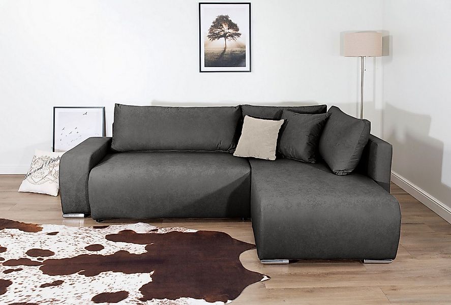 COLLECTION AB Ecksofa Poppy, L-Form, Breite 227 cm mit Schlaffunktion, inkl günstig online kaufen