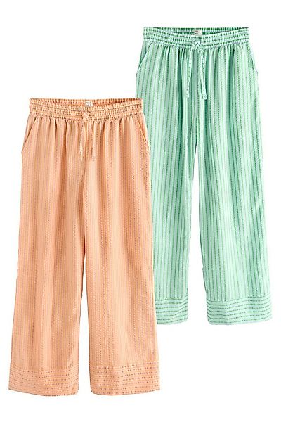 Next Pyjamahose Strukturierte Schlafanzughosen im 2er-Pack (2-tlg) günstig online kaufen