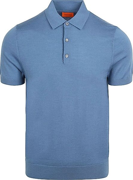 Suitable Poloshirt Merino Wolle Blau - Größe XL günstig online kaufen