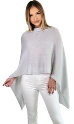 Mississhop Strickponcho Damen Poncho Cape Überwurf günstig online kaufen