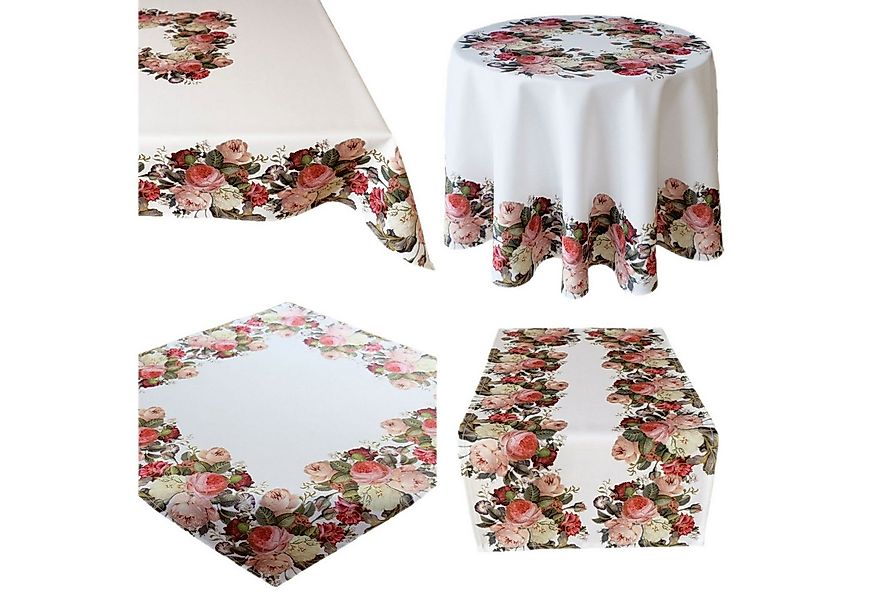 texpot Tischdecke Tischläufer Druckmotiv Rosen Frühling (1-tlg) günstig online kaufen