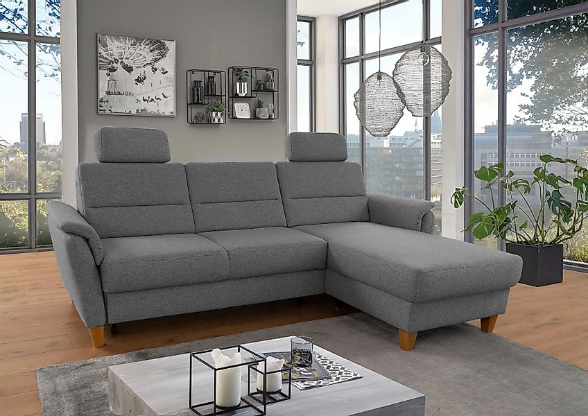 Home affaire Ecksofa Palmera L-Form, Federkern, günstig online kaufen