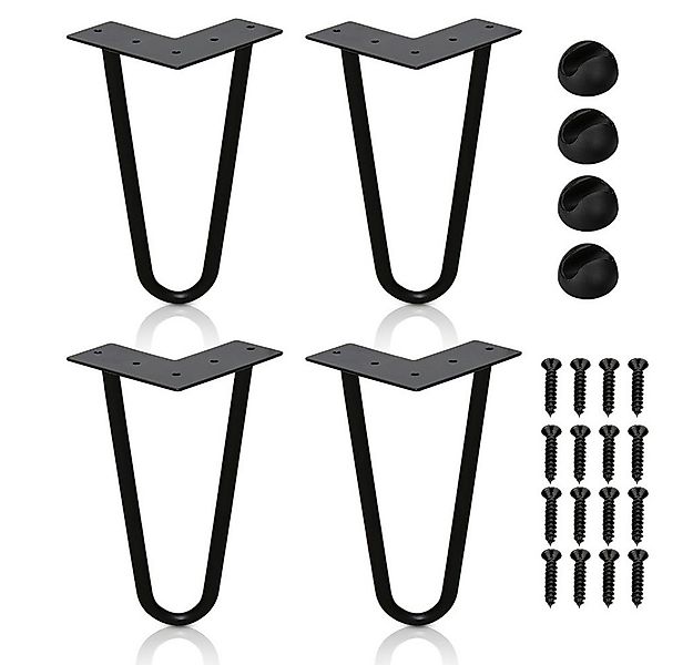 Clanmacy Tischbein 4x Tischbeine Hairpin Legs für Kommode - 15-72cm günstig online kaufen
