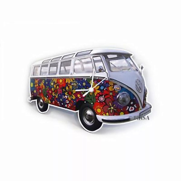 VW Collection by BRISA VW T1 Bulli Bus Wanduhr 28x18x2,5cm bunt günstig online kaufen