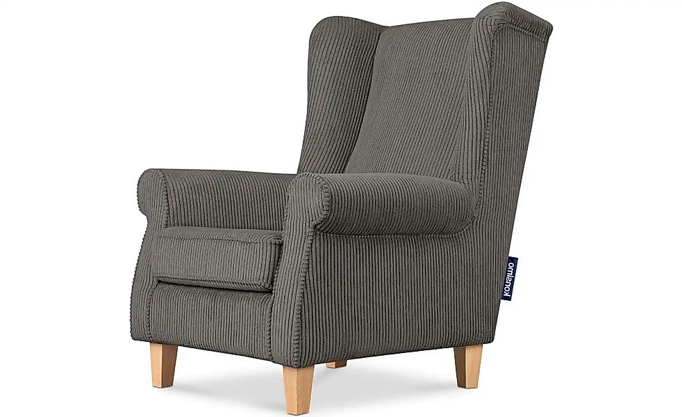 KONSIMO Ohrensessel  Miles ¦ grau ¦ Maße (cm): B: 82 H: 105 Polstermöbel > günstig online kaufen