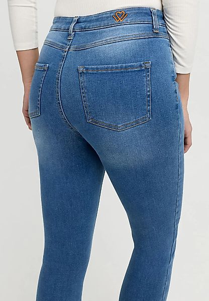 wonderjeans High-waist-Jeans "Skinny" in körperbetonter Passform günstig online kaufen