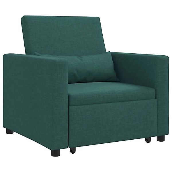 vidaXL Einzel-Schlafsofa mit Rädern Dunkelgrün 90 x 165 x 87 cm Stoff 42002 günstig online kaufen