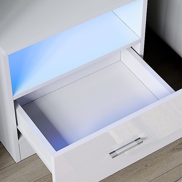 SONNI Nachtkonsole Nachttisch mit led beleuchtung,schublade günstig online kaufen