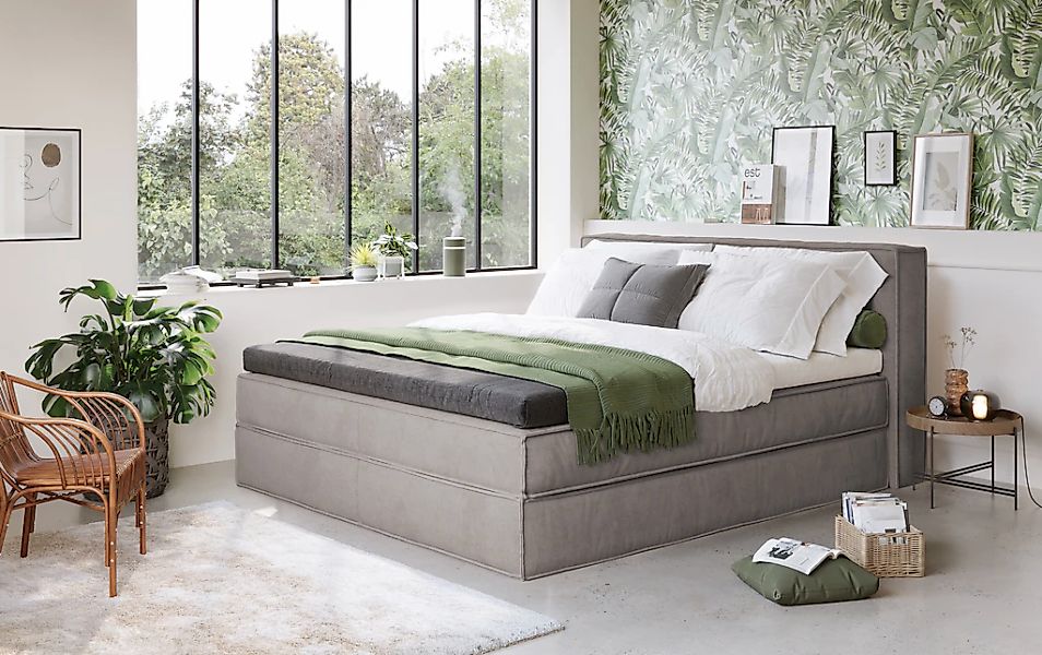 LeGer Home by Lena Gercke Boxspringbett "Addyson", (Härtegrade H2, H3 und H günstig online kaufen