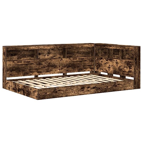 vidaXL Bett Bücherregalbett Geräucherte Eiche 120x200 günstig online kaufen