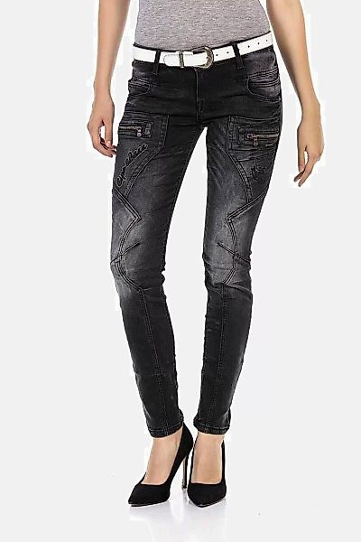 Cipo & Baxx Slim-fit-Jeans "Jeans", mit Verschiedenen Ziernähte, WD437 günstig online kaufen