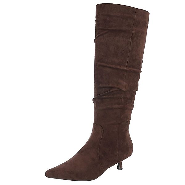 Ital-Design Elegante Stiefel mit Raffung für günstig online kaufen
