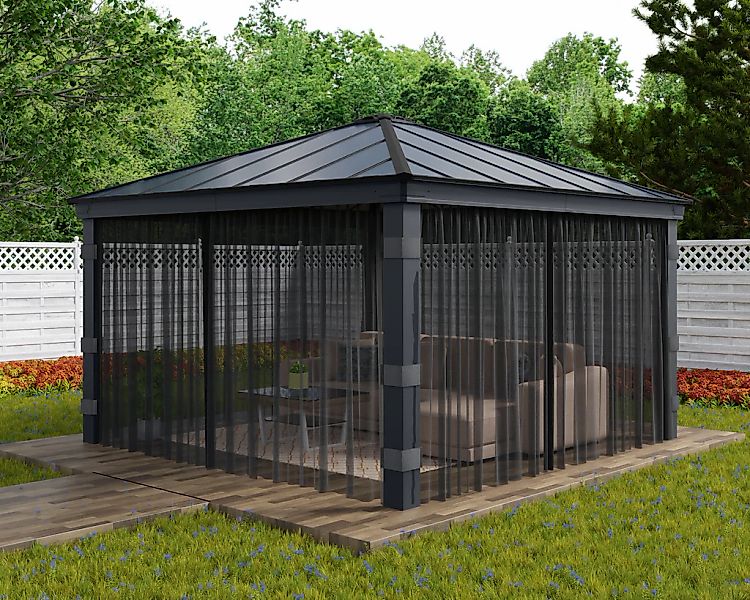 Palram - Canopia Pavillonseitenteil "Dallas Garden Gazebo Netting Set", mit günstig online kaufen