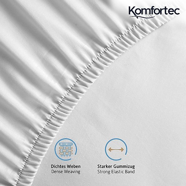 Komfortec Spannbettlaken Jersey Spannbettuch, 90x200, 140x200, günstig online kaufen