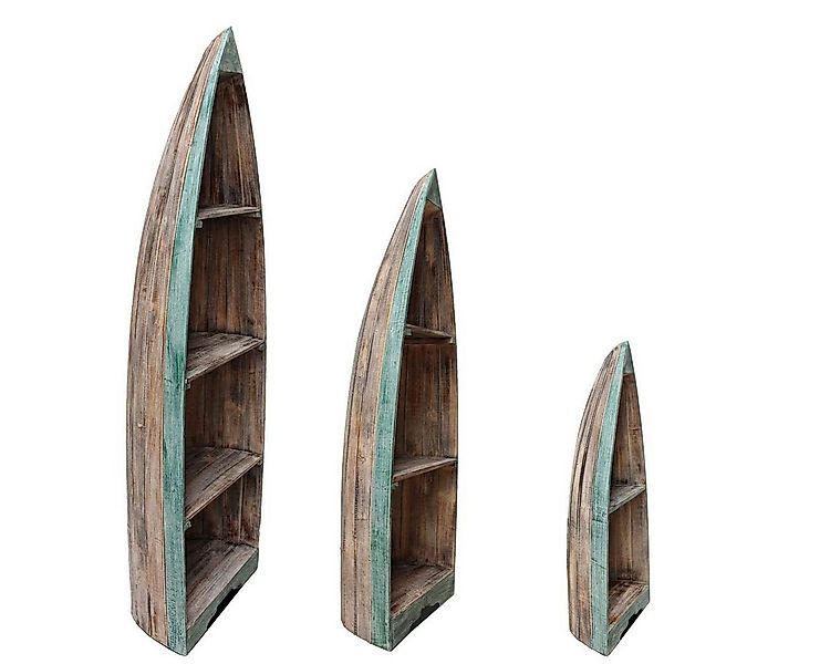 Oriental Galerie Standregal Bootsregal klein Nr 6 - braun grün günstig online kaufen