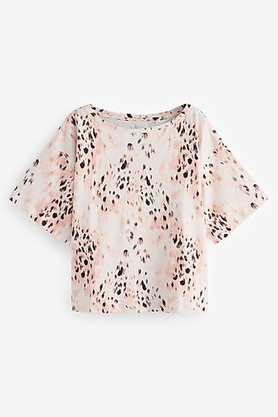 Next T-Shirt Relaxed Fit kastiges T-Shirt mit Schulterdetail (1-tlg) günstig online kaufen